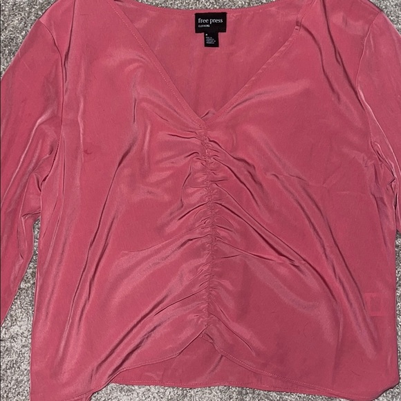 FREE PRESS Ruched bell sleeve top - Picture 3 of 3